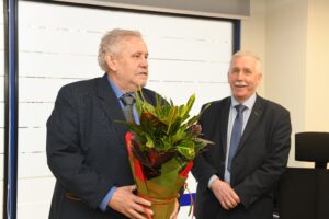 Od lewej Jan Ortyl Kierownik BOzN oraz Jerzy Zając, Prorektor ds. kształcenia i współpracy z zagranicą